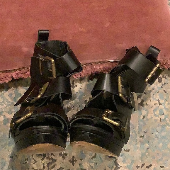 Diesel Melrose Riley Platform Heel Black Leather - Picture 7 of 7